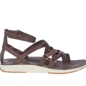 Merrell Women's Kalari Shaw Mid Strappy Sandals Bracken 7 US J05580 2513747 EUC